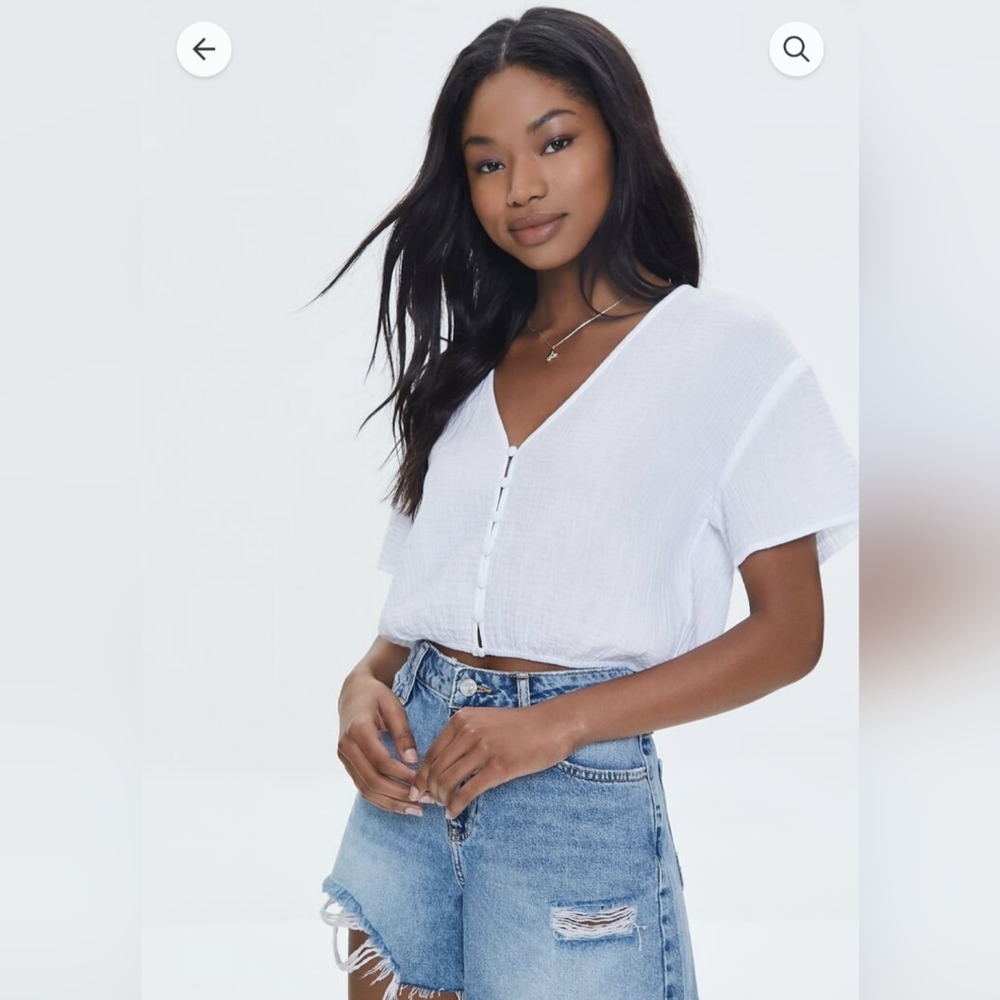 Textured crop top
